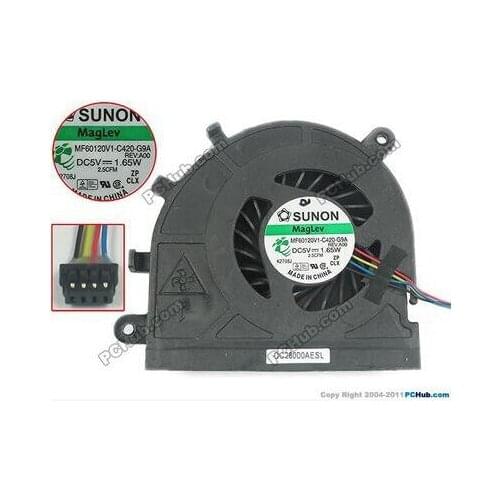 2PCS CPU Cooling Fan FOR Dell Latitude E5530 Vostro 3550 CPU FAN 9HTYD BATA0613R5H MF60120V1-C420-G9A Laptop
