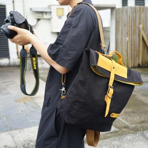 Shoulder Bag Vintage Canvas Crossbody Bags for Men High Quality Messenger Bag Backpack Travel Laptop Bag