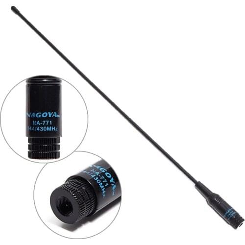 Nagoya NA-771 SMA-M Male Dual Band Soft 144/430MHz Antenna for Baofeng Yaesu TYT TH-UV8000D/E MD-380 Wouxun Walkie Talkie Radio