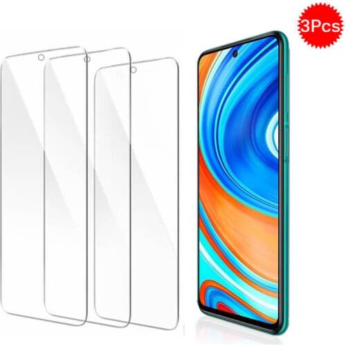3Pcs Protective Glas For Xiaomi Redmi Note 9 Pro 9s 9 9A 9C Glass Screen Protector on Xiomi Redme Note 9 s 9Pro A9 C9 Film Armor