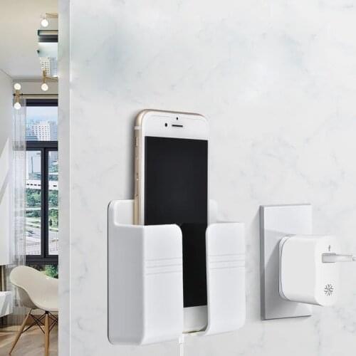 1/2/4/8 pcs Wall Phone Charging Holder Socket Storage Shelf Universal Stand Display Support Hanging Bracket Hooks Dock Home