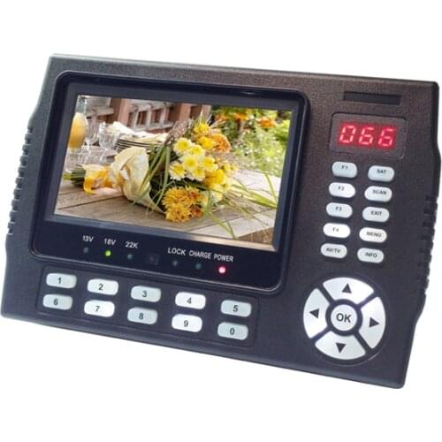 4.3Inch KPT-958H DVB-S/S2 TV Receiver Portable Multifunctional HD Satellite Finder Monitor MPGE-4