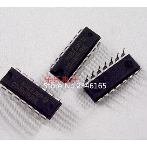 10PCS CD4069UBE DIP14 CD4069U DIP CD4069 new and original IC