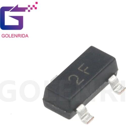 100pcs/lot 2N2907A MMBT2907A MMBT2907ALT1G 2F SOT-23