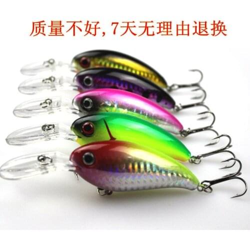 100pcs/lot Crank Fishing Lures artificial 2015 new road sub bait 14 grams of fine rock outside the laser bionic bait bait