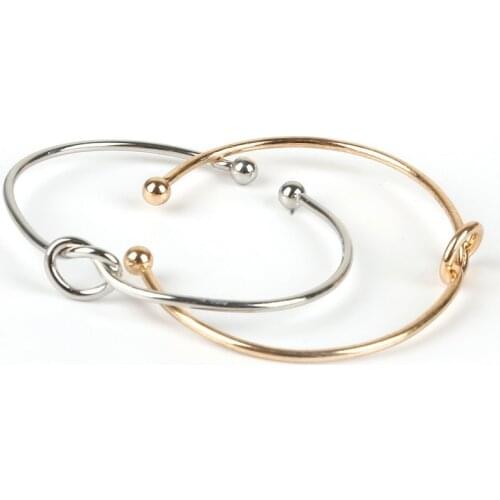 2018 Fashion Cuff Bracelets Bangles For Women Men Charm Heart Jewelry Iron Gold Rhodium Couple Bracelet DIY Jewelry Gift