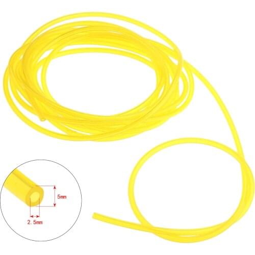 5M Gas Engine Machine Oil Pipe Yellow Color Fuel Hose For Trimmer Chainsaw Garden Tool Parts