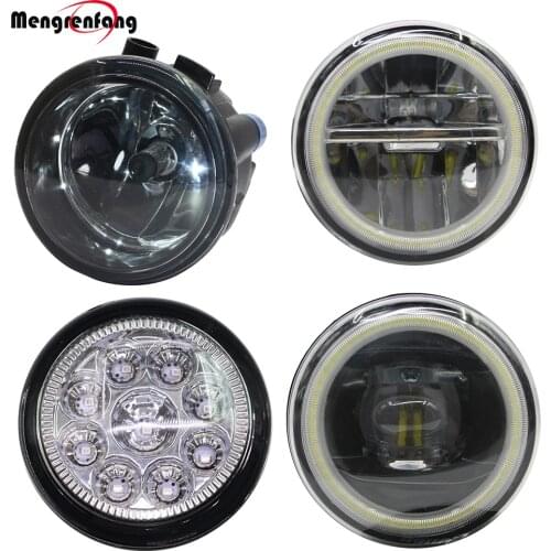 Car Fog light Angel Eye DRL 12V For Nissan Lafesta Quest Versa Rogue Cube Juke NV200 Qashqai Tiida X-Trail Note Murano Patrol