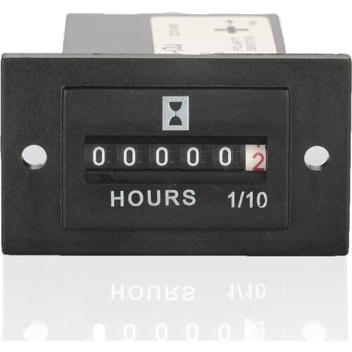 Free Shipping SYS-2 Black 6 Digital AC100-250V DC 10-80V Industrial Timer Electronic Counter