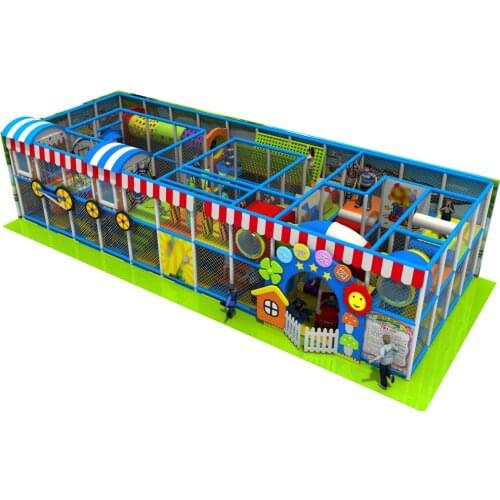Kids indoor soft naughty castle playground structure park with trampoline and ball pool YLW-IN171034