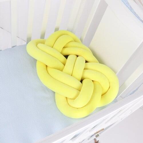 Hot selling long cushion pure hand woven sofa stool cushion DIY European knot cushion