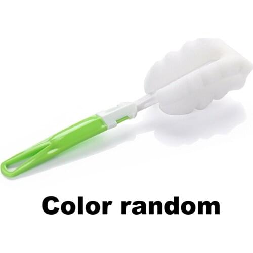 Hot Baby Advanced Cleaning Sponge Bottle Brush Soft Sponge Soft Sponge With Handle Wine Glass Dishwashing Kitchen Cleaning Tool