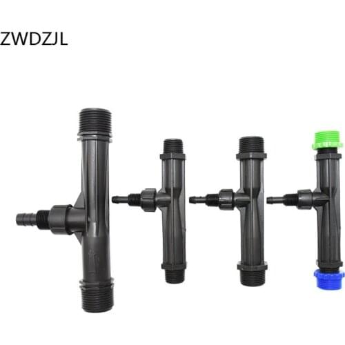 3/4 1/2 1" Irrigation Venturi fertilizer injector maleAutomatic Fertilizer Kit Irrigation Venturi Mixer Injectors 10pcs