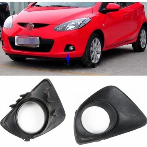 JanDeNing 2pcs For Mazda 2 M2 2007-2011 Car Front Bumper Fog/Driving Lamp Housing Cover