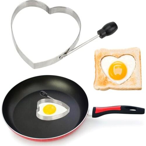 NICEYARD Creative Stainless Steel Heart-Shaped Omelet Model Cute Omelette Mold for DIY Foods Tool Non-Stick Egg Tools