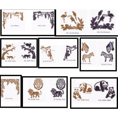 Animals World Branches Metal Cutting Dies Stencil For Scrapbooking Embossing DIY Paper Card album Handcrafts Templates