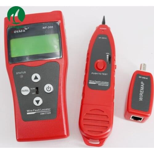 NF-308 Multipurpose Network LAN Cable Length Tester 5E 6E Cable Coaxial RJ45 NF308 NF 308