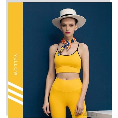 2020 New Yoga Suit Women' London Series Elegant Fashion Sports Yoga Suit Shockproof Quick Drying Vest Leggings Two-piece Set