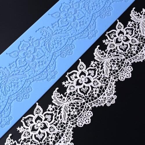 New Cake Border Decoration Lace Mat Sugar Lace Pad for Wedding Cake Decoration Silicone Lace Mold DIY Baking Tools Cake Tools