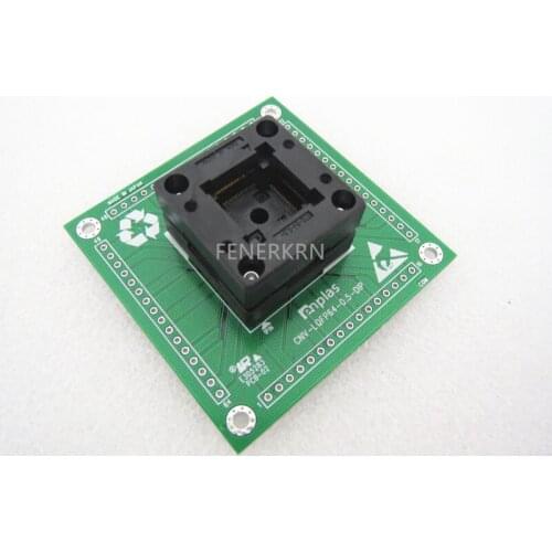 Opentop QFP64 LQFP64 TQFP64 Pitch: 0.5mm IC Burning seat Adapter testing seat Test Socket test bench in stock