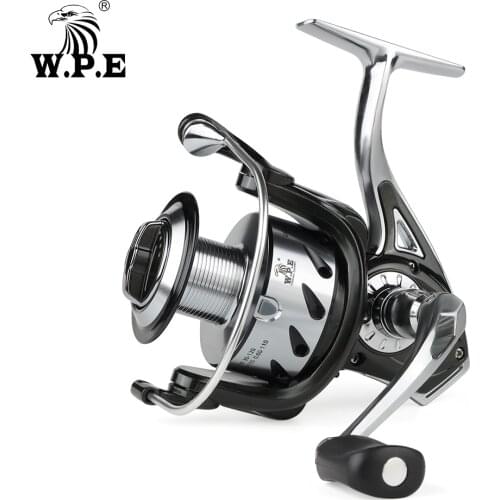 WPE Steel Man 3 5.1:1 2000 3000 4000 5000 6000 Spinning Fishing Reel 10+1 Ball Bearings with Max Drag Power 8 KG Fishing Reel