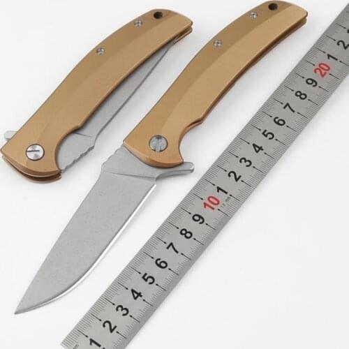 Shigov Ball Bearing Pocket Folding Knife Stonewash D2 Blade Steel Handle Tactical Hunting Fishing EDC Survival Tool Knives