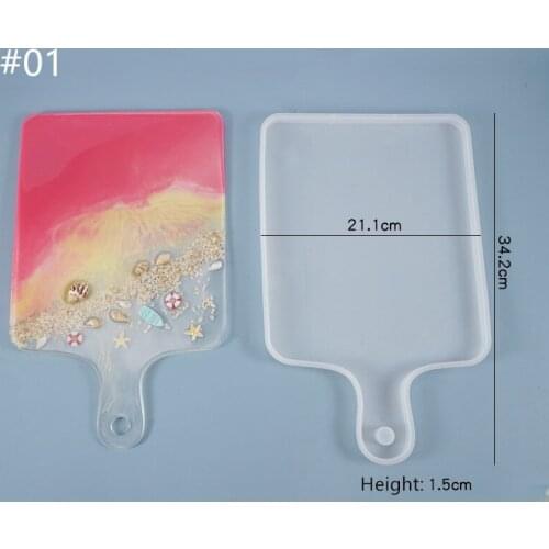 DIY Dessert Plate Dish Jewelry Storage Tray Mold Resin Epoxy Casting Silicone Mould Home Craft Ornaments Making Mould