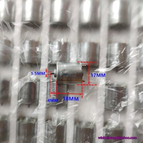 Brand new 17*18mm Mabuchi RF-020TH 020 micro DC motor precious-metal brush 6V 18000rpm high speed motor