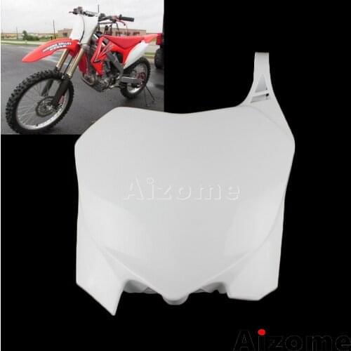 Dirt Bike Off-road Front Name Plate White Number Plate For Honda CRF450R 2009-2012 CRF250R 2010-2013