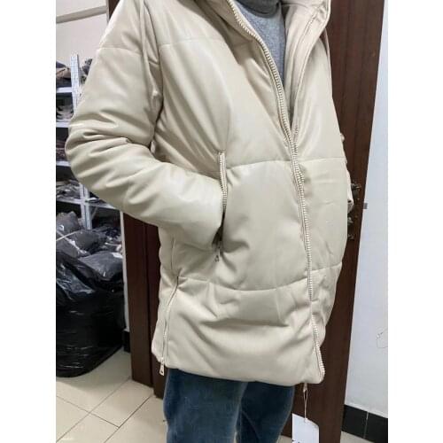 2021 ZA Women Jacket Coat Fashion Slim Warm Thick Oversize Jacket Coat Warm Jacket Famale Outerwear Chic Top Solid Coat