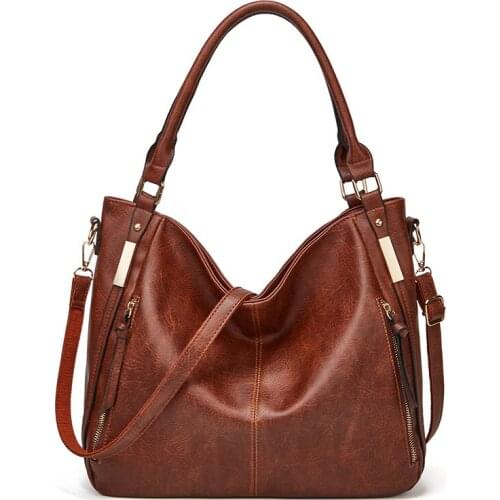 Womens Tote Bag PU Lether Shoulder Bag Female Messenger Bags Multi Card Wallet Handbag and Purses for Lady Western style