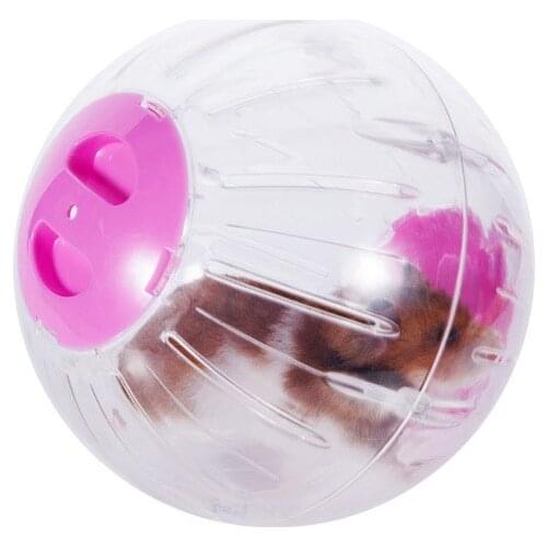 1pc Big Size Mouse Rat Hamster Toys Transparent Plastic Small Pet Toy Running Jogging Playing Ball For Dia 18.5cm
