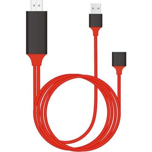 20pcs/lot Universal 1080P Full HD USB HDMI Cable for iPhone iOS Android Type C HDTV Vedio Connector HDTV Adapter