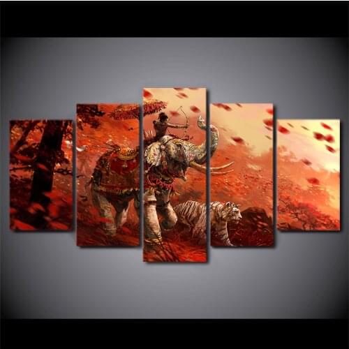 5pcs diy Diamond Painting Cross Stitch Elephant and tiger full square Diamond Mosaic beaded Embroidery Rhinestones H305