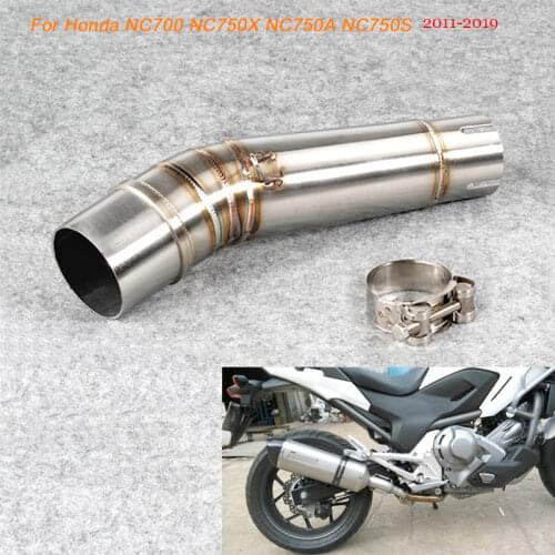 50.8MM Motorcycle Stainless Steel Middle Connecting Pipe Silp on For Honda NC700 NC750X NC750A NC750S 2011-2017