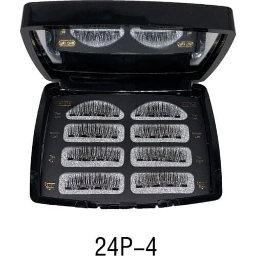 8 Pcs Magnetic Eyelashes Invisible Magnetic Lashes Mink Eyelashes 43D Mink Lashes Thick Full Strip False EyelMakeup Handmade