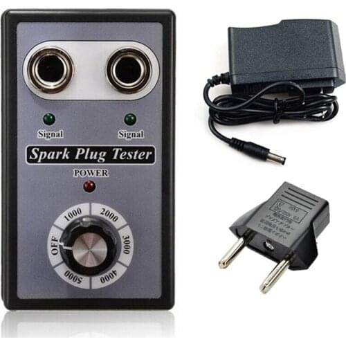 Dual Hole Car Spark Plug Tester Ignition Plug Analyzer Diagnostic Tool Automotive Spark Plug Detector EU Plug