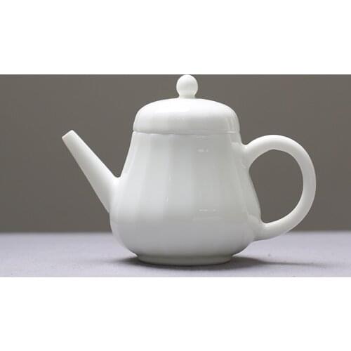 Jingdezhen Teapot Ceramic Porcelain Tea Pot 160ml Chinese Kung Fu Tea Set Teaware Puer Kettle Handle Creative Pots Decoration