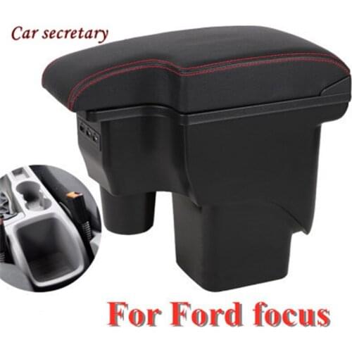 For Ford Focus 2 armrest box central Store content box Storage products interior Armrest Storage car-styling accessories parts