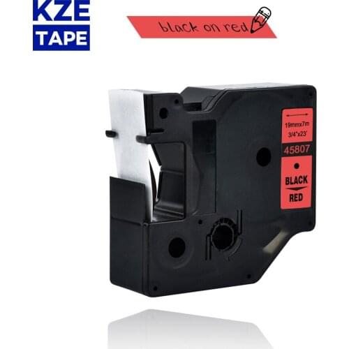 Dymo d1 19mm 45807 black on red label tapes Ribbon compatible Dymo D1 label printer for Dymo Label Printer DYMO LM160 LM280