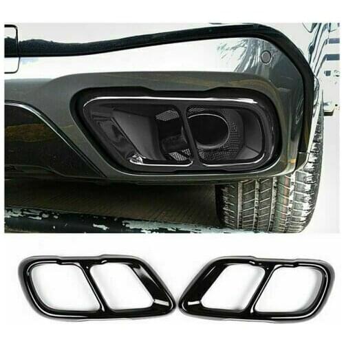 For BMW X5 G05 X7 G07 2019-2020 Stainless Black Exhaust Mufflers Tail Pipe Cover