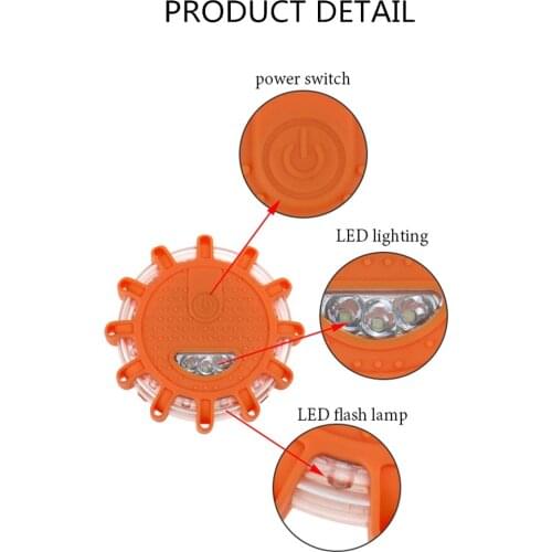 Magnetic Emergency Roadside Safety Light IP44 Road Flares Rescue Light LED Strobe Warning Light Flashlights Car Beacon Lamps
