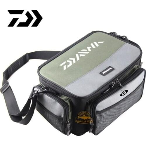 Daiwa Multifunctional Fishing Bag Oxford Fishing Reel Lure Gear Storage Case Outdoor Carp Fishing Tackle Shoulder Crossbody Bag