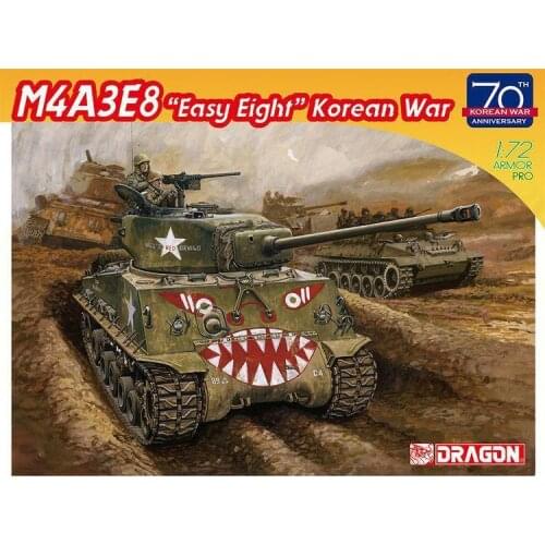 DRAGON 7570 1:72 SCALE M4A3E8 "Easy Eight"Korean War Plastic model kit