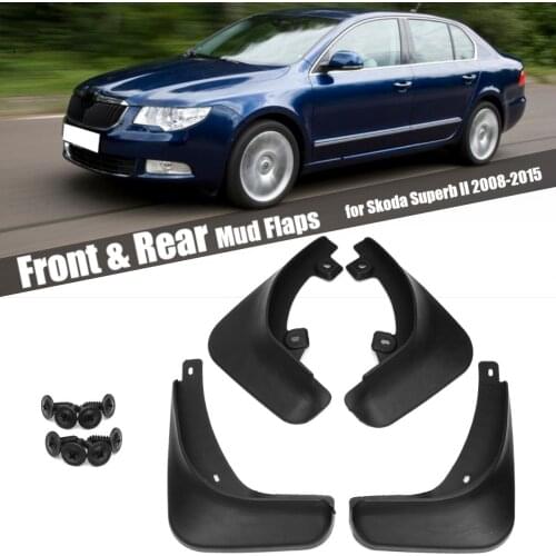 New Car Fender Mud Flaps Mudflaps Splash Guards Mudguards For Skoda Superb 2 MK2 B6 3T 2008 2009 2010 2011 2012 2013 2014 2015