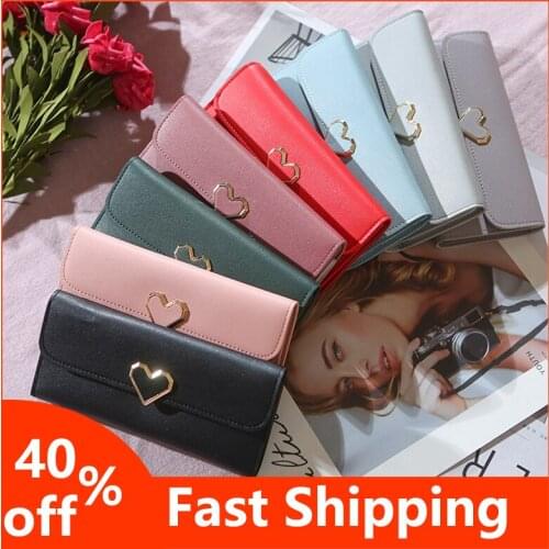 New Women Wallet Leather Red Purse Credit Card Holder Luxury Brand Clutch Bag Coin Purse Women Fashion Long Wallet Handbag