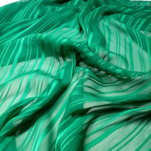 Dress Chiffon metallic glossy silky strips pearly shiny fabric dropping soft DIY dress blouse fabric