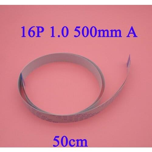 16pin FFC FPC flat flexible cable 1.0mm pitch 16 pin Forward Length 500mm Width 17mm Ribbon Flex 16pin AWM 20624 80C 60V VW-1