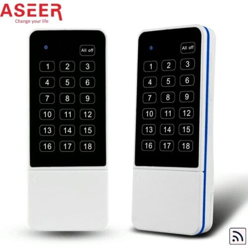 ASEER,RF Remote Control 433mhz,30M Long control Range,Wireless Remote Controller Only for ASEER Wireless Smart Light Switch