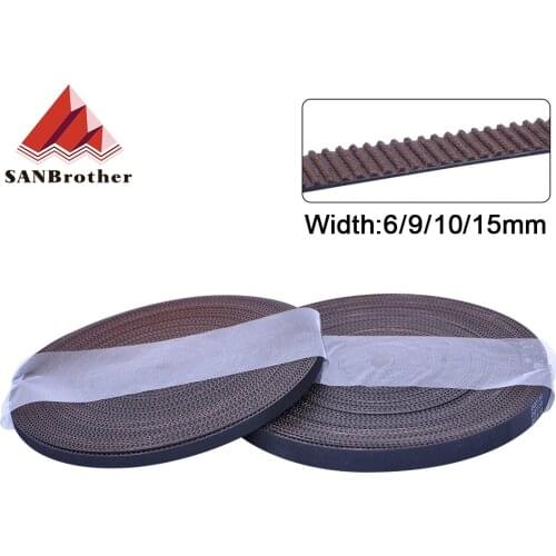 2GT belt synchronous belt GT2 Timing belt Width 6MM 9MM 10MM 15MM wear resistant for Ender3 cr10 Anet 3D Printer